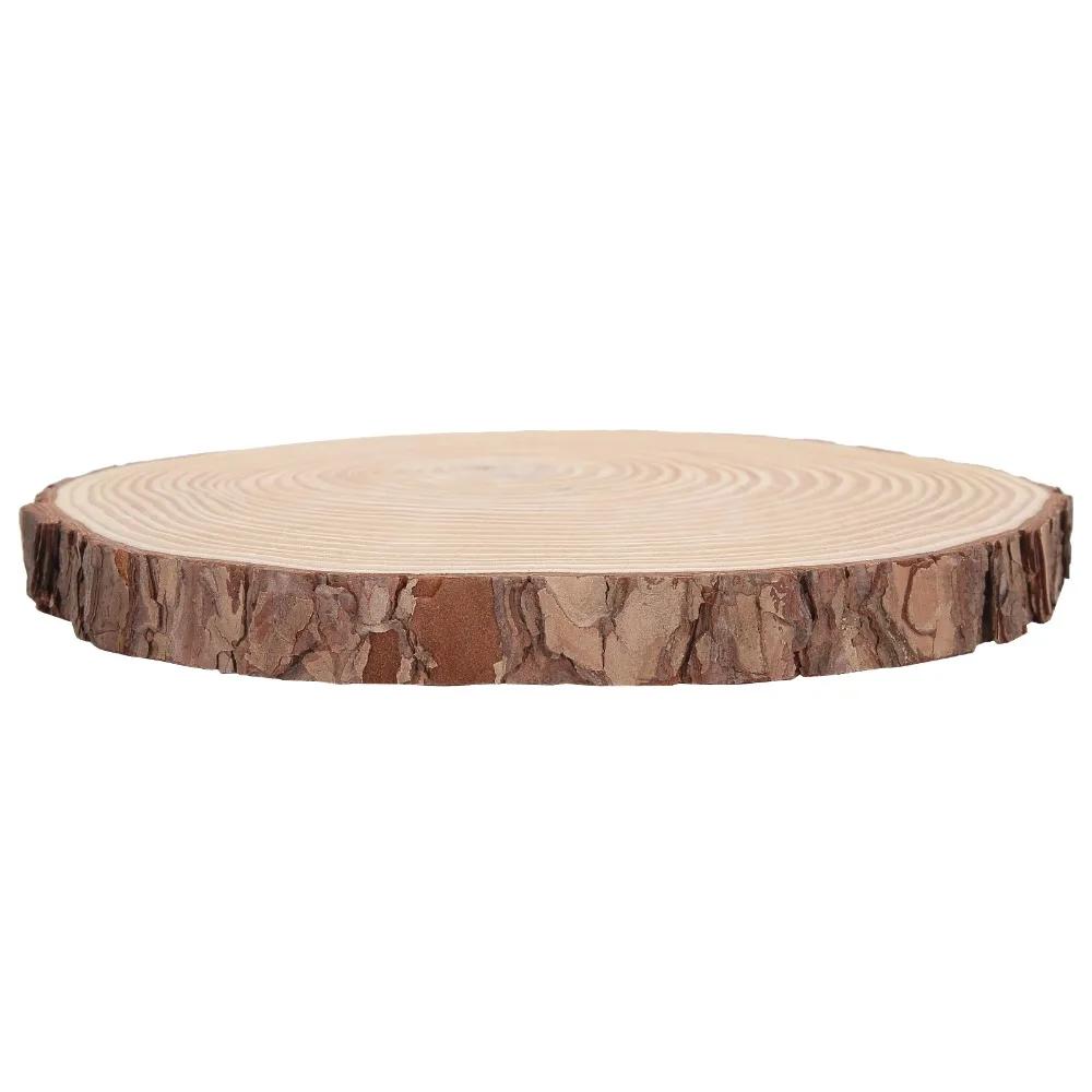 1pcs Charming Irregular Shape Wood Slices Unfinished Surface Weather-Resistant Wood Circles Log Slices Home Craft Project