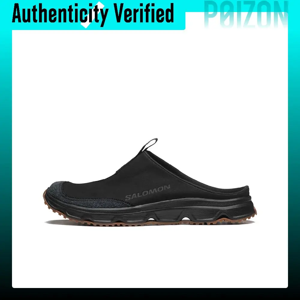 SALOMON Rubber Sole Slide Slippers Unisex Black L41663200