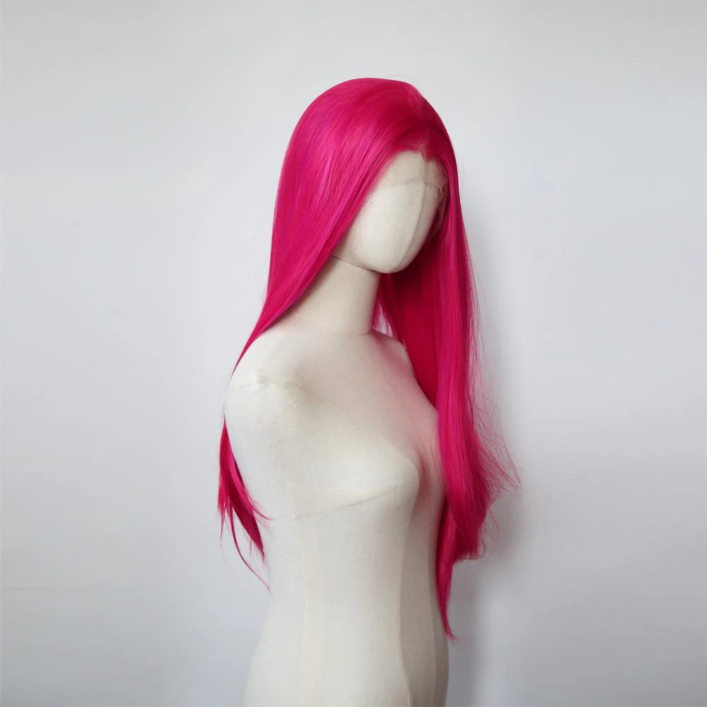 Pink Lace Front Wig for Women 26 Inch Long Straight 13*4 Lace Wigs High Quality Synthetic Lace Wigs Natural Looking for Cosplay