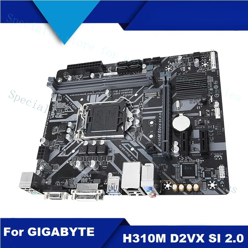 A+For GIGABYTE H310M D2VX SI 2.0 DDR4 LGA1151 Motherboard Tested OK