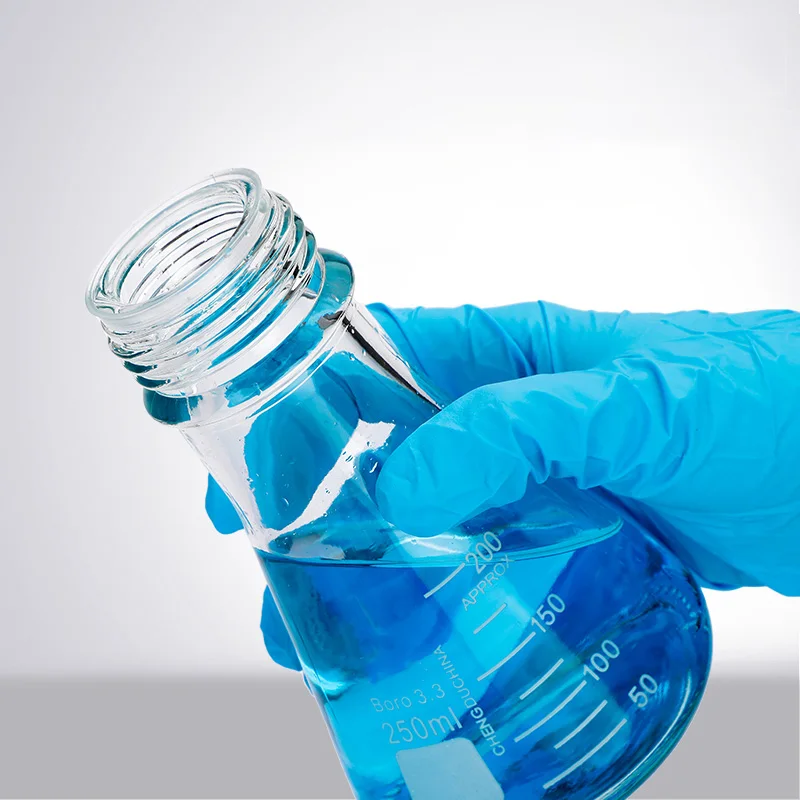 500ml screw-top Erlenmeyer flask, GL45 conical shake flask with lid, 2 glass reagent bottles
