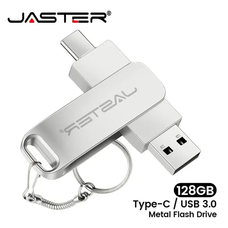 

（Custom logo）2 in 1 USB 3.0 flash drive 128mb 4GB 8GB High speed Memory stick 16GB Free key chain USB stick 32GB Pendrive 64GB