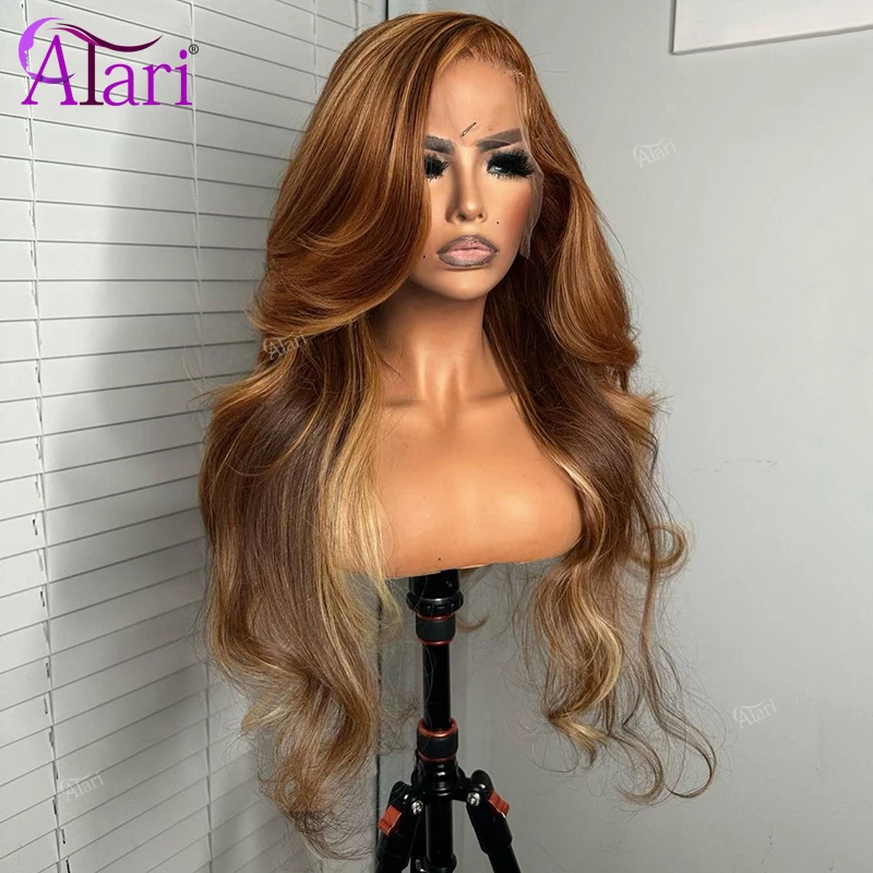 

Парик Transaprent 5x5 на сетке, с объемной волной, высокая яркость 27, с коричневым цветом, 13x4, 13x6, парики из человеческих волос на сетке для черных женщин