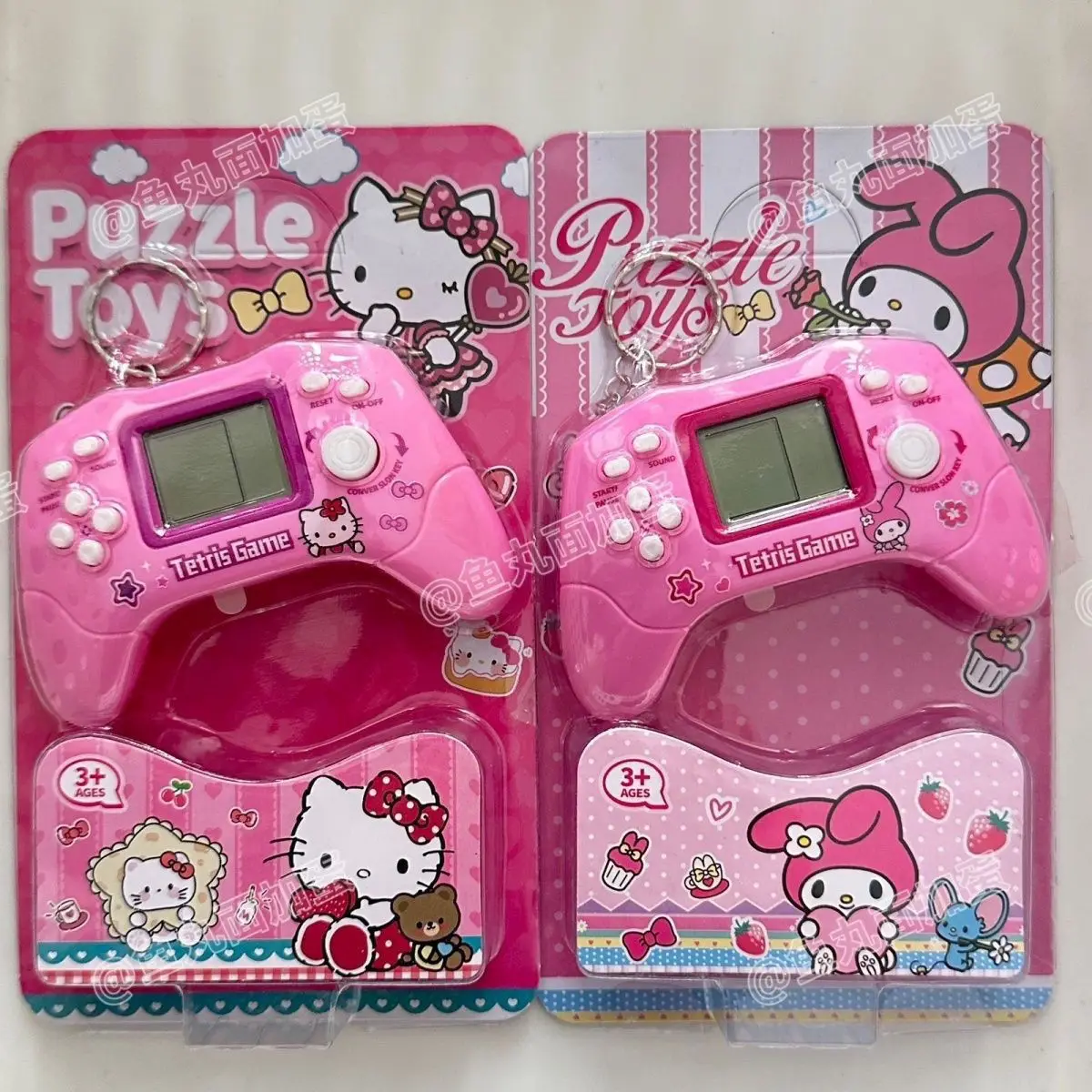 

Kawaii Hello Kitty Controller Multifunctional Game Console Anime My Melody Portable Can Be Muted Game Console Children's Toys