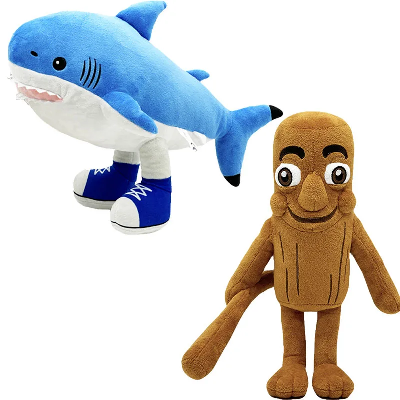 

30 см Tung Tung Tung Sahur плюшевые забавные Tralalelo Tralala Sharks Wear синие туфли мягкая кукла-подушка игрушка для детей подарки на день рождения