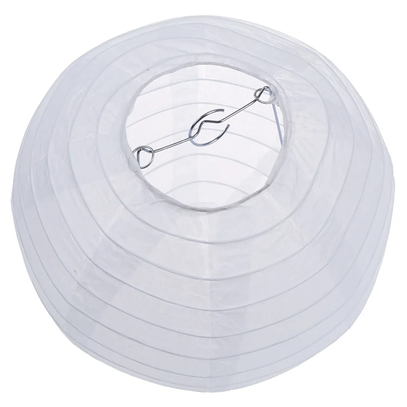 LICE-20X Lanterna/lampada di carta bianca cinese/giapponese da 8 pollici di diametro