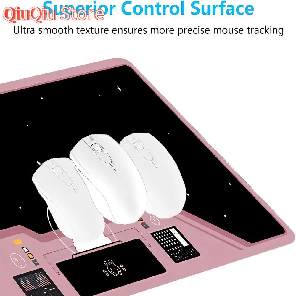 Coelho bonito jogo mouse pad playmat mouse grande mousepad xl gaming borracha bloqueio monitor mesa portátil tapete computador gamer trabalho escritório