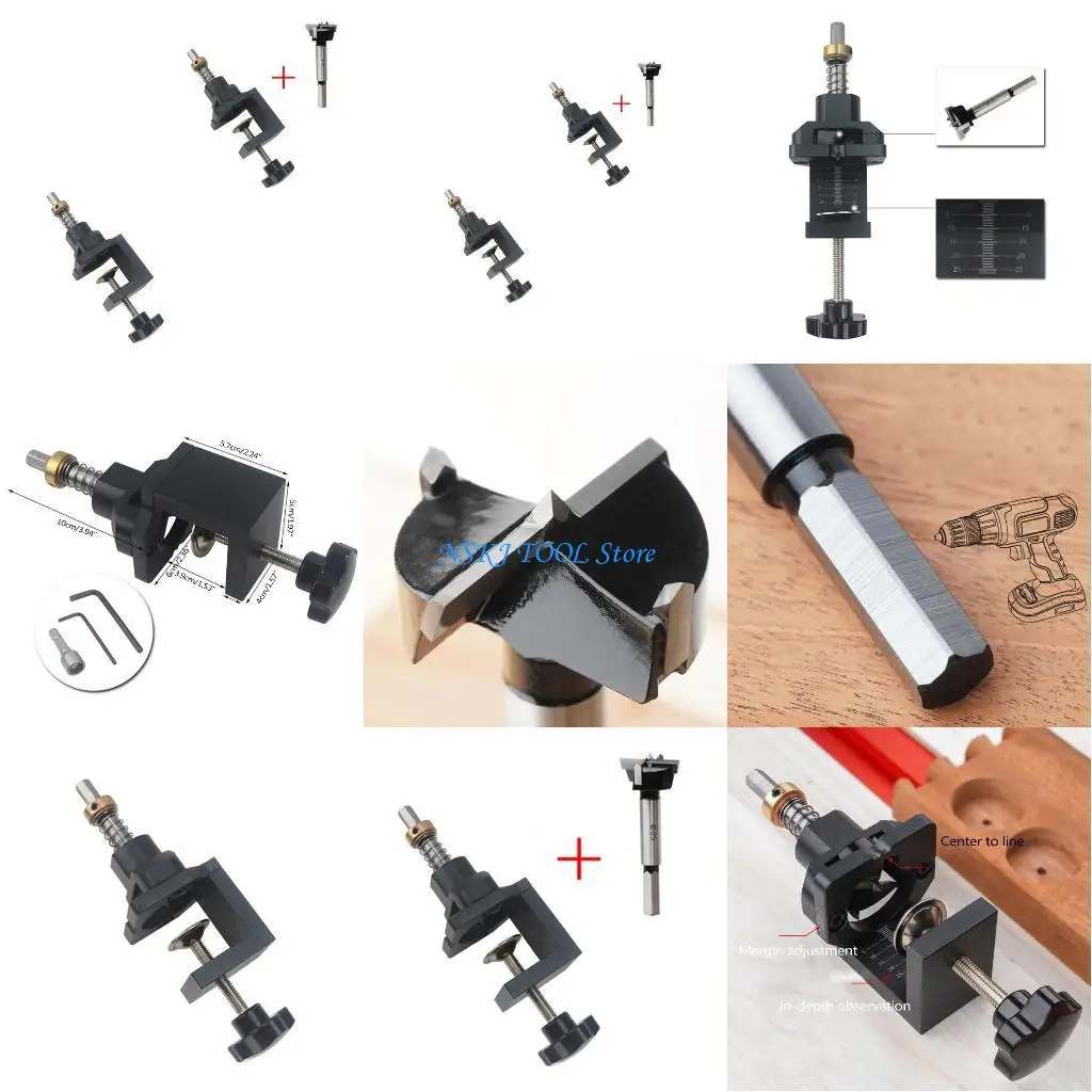 L8RC 35mm Túi Bản Lề Khoan Lỗ Jig cho Khung Tủ Tủ Bản Lề