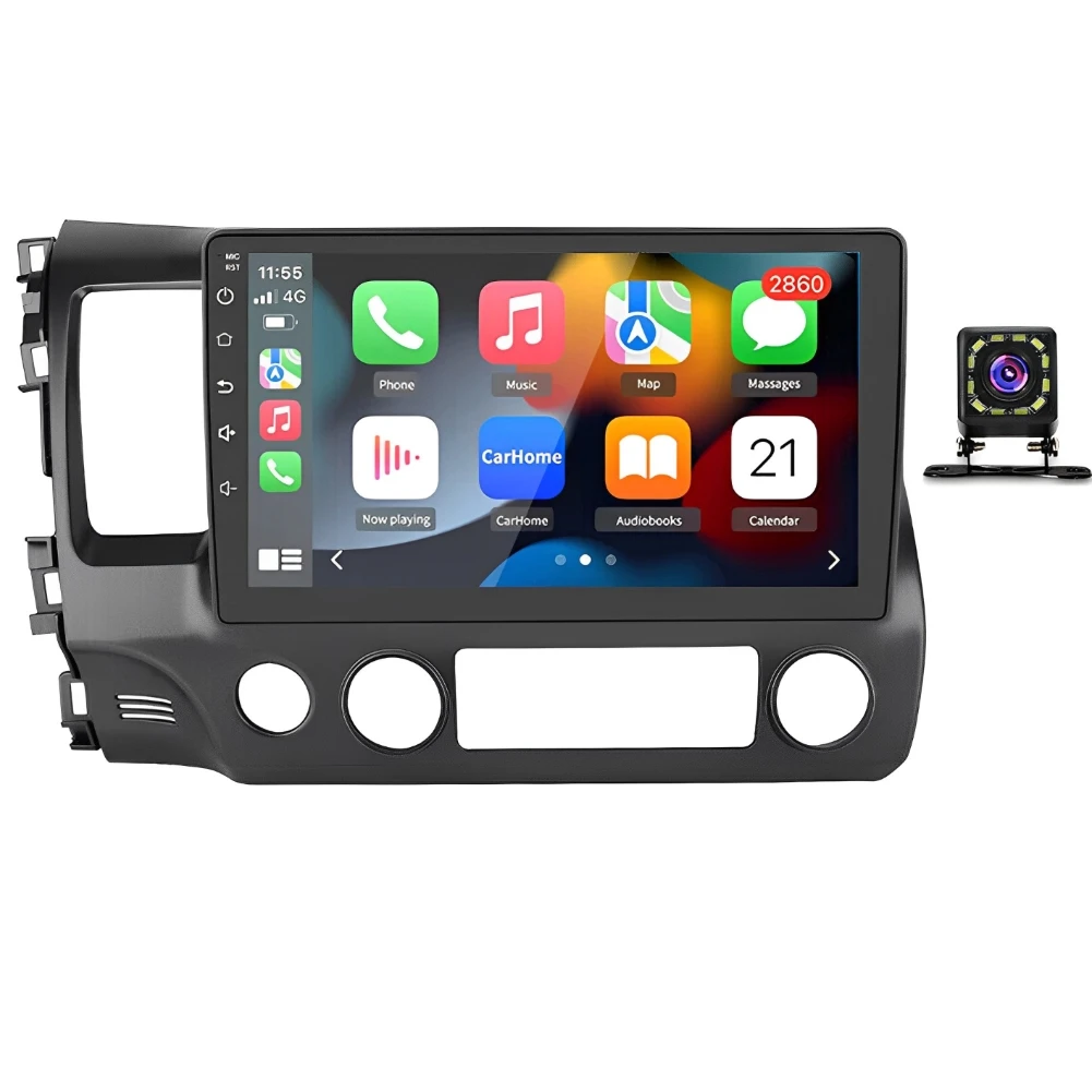 

10''Car Stereo For 06-11 Honda Olds Civic Wireless CarPlay Android Auto Touchscreen Car Radio Android 13 with Backup Camera GPS