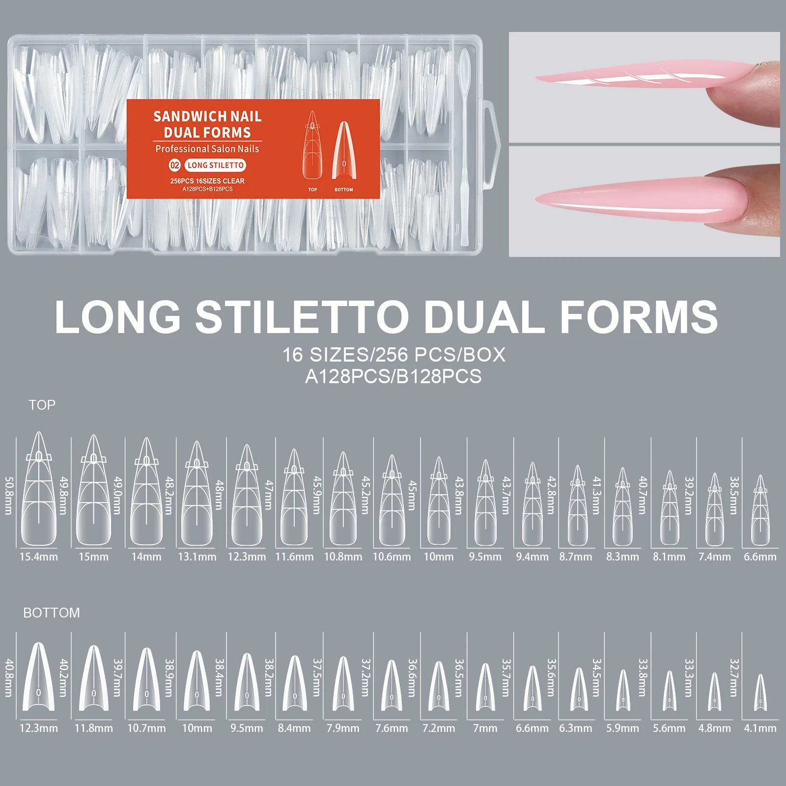 Dual forms voor kunstnagels nagelverlenging mal voor gel_voghion.com