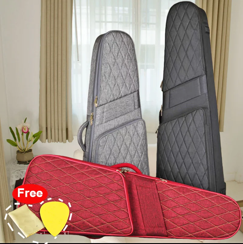 USA Low Tax three-dimensional protection with plush, thickened, and cotton personalized backpack electric guitar and bass bag