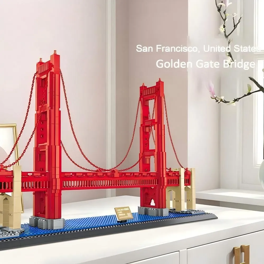 EUA Kit de construção de monumentos arquitetônicos - Coleção de modelos icônicos para DIY, decoração de casa e exibição cultural