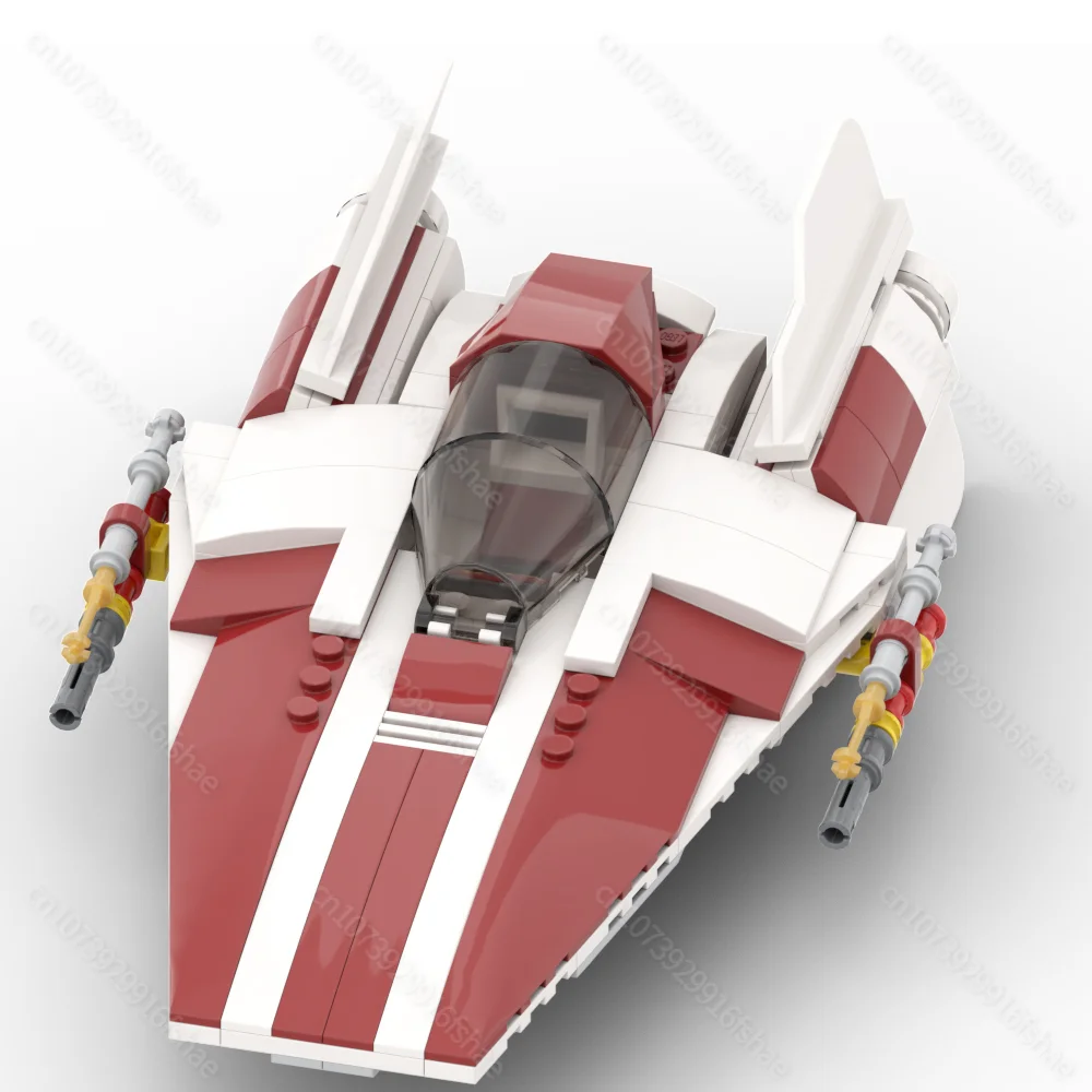 Nieuwe Beroemde Ster Filmserie Moc A-Wing Ruimte Fighter Model Diy Creatieve Ideeën Kinderen Verjaardagscadeau Kerst Buildingblocks