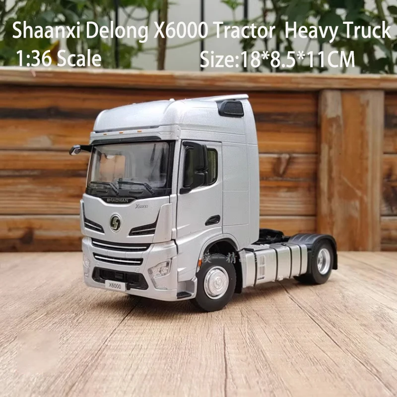 

Diecast 1:36 Scale Shaanxi Delong X6000 Tractor Heavy Truck Transport Vehicle Alloy Model Collection Souvenir Ornaments Gift