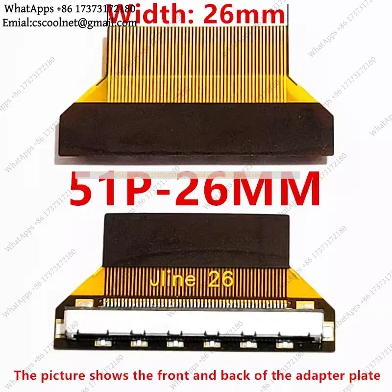 k3 15PCS/LVDS Screen FIX30P to FPC 30P/51P1.0/0.5MM Flexible Flat Cable Interface Adapter EDP Adapter Board