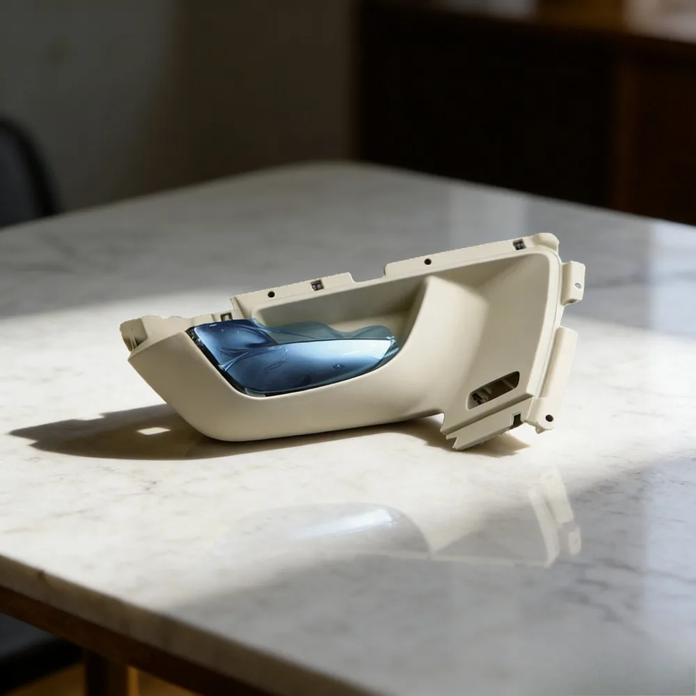 Left Front Inner Door Handle Beige Chrome Pull 39856976 for Volvo XC60 2009-2013