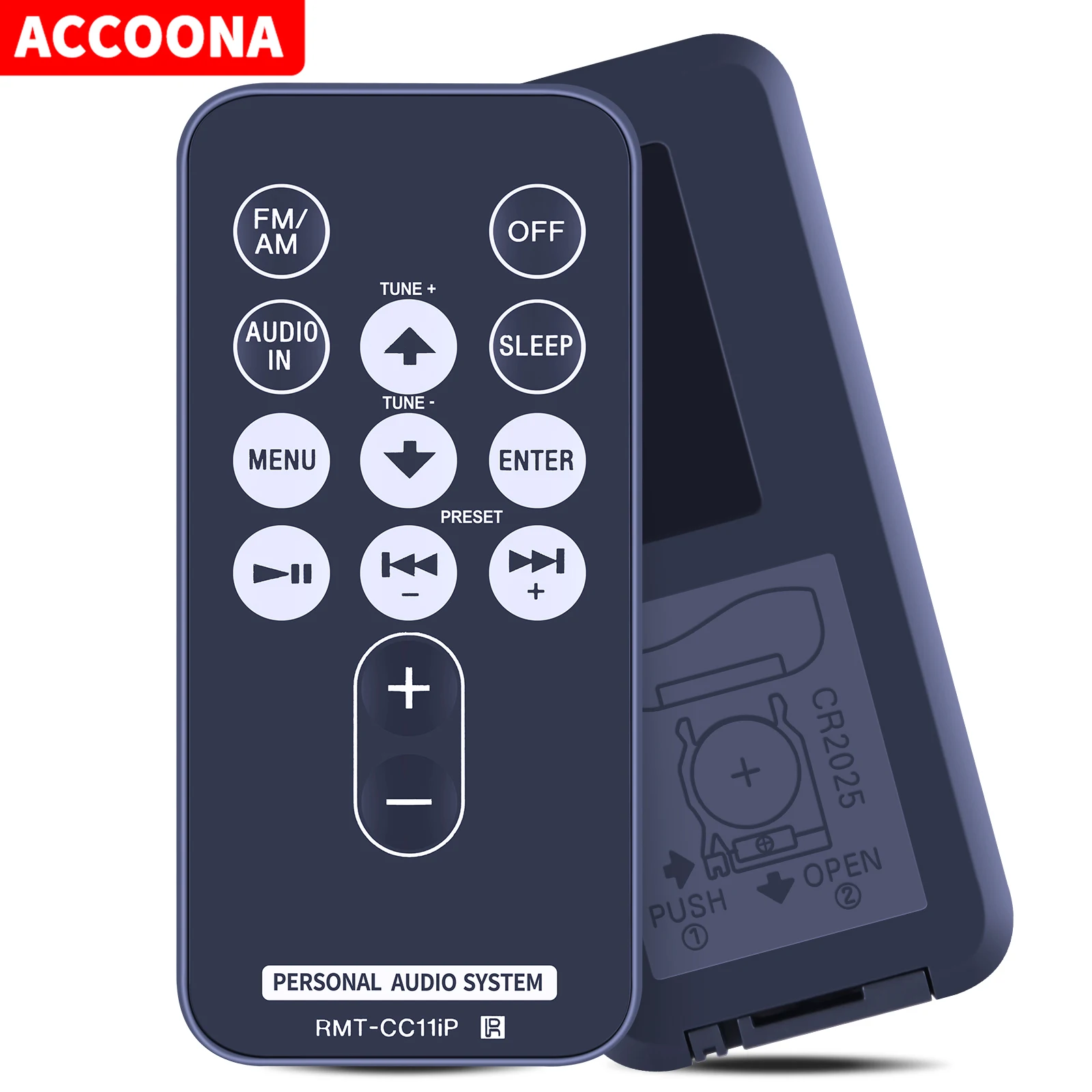 Новый RMT-CC11iP для персональной аудиосистемы Sony с дистанционным управлением ICF-DS11iP