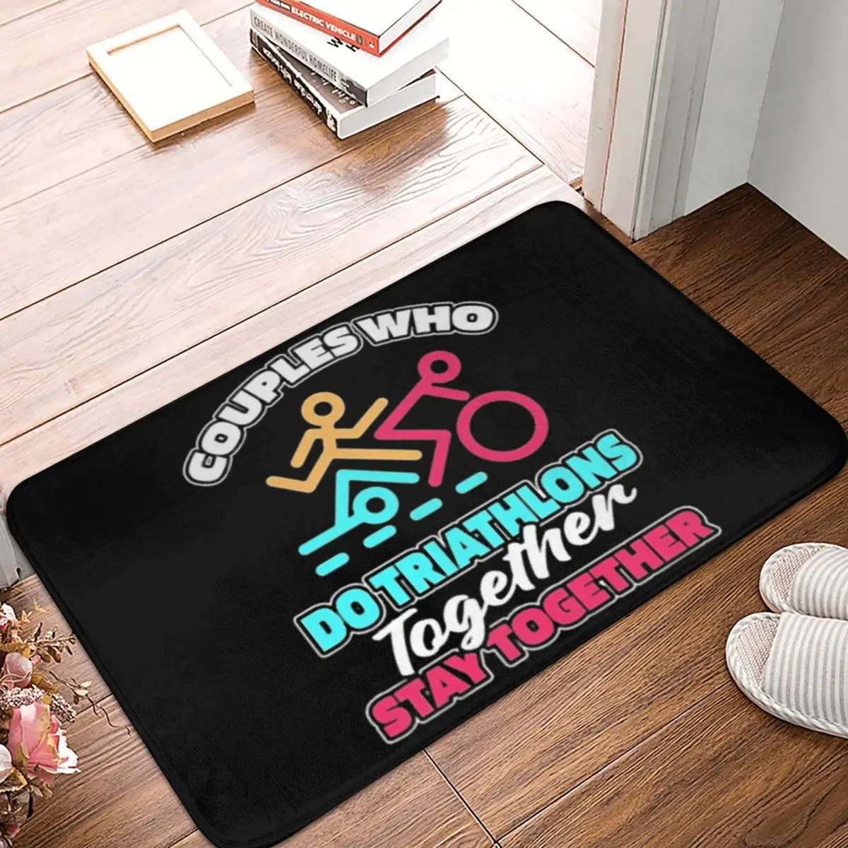 Triathlon Swimming Cycling Running Doormat Kitchen Entrance Home Floor Mat Anti-slip Carpet Rug for Bathroom Footpad Mats