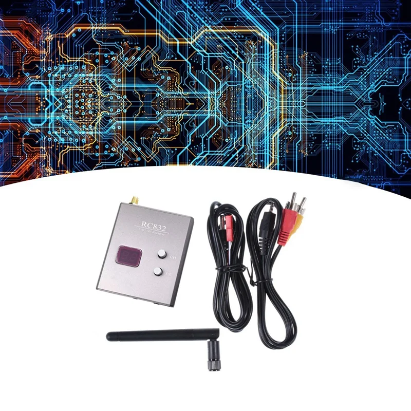 مستقبل Rc832 مع هوائي ، fghz ، 48ch ، av ، لمروحية متعددة المراوح ، rc كوادكوبتر