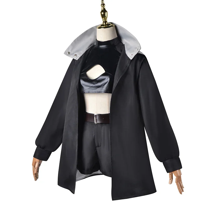 Nazuna Nanakusa Cosplay Kostuum Inclusief Tanden Sokken Riem Halloween Anime OPROEP VAN DE NACHT Dames Zwarte Vampier Cape