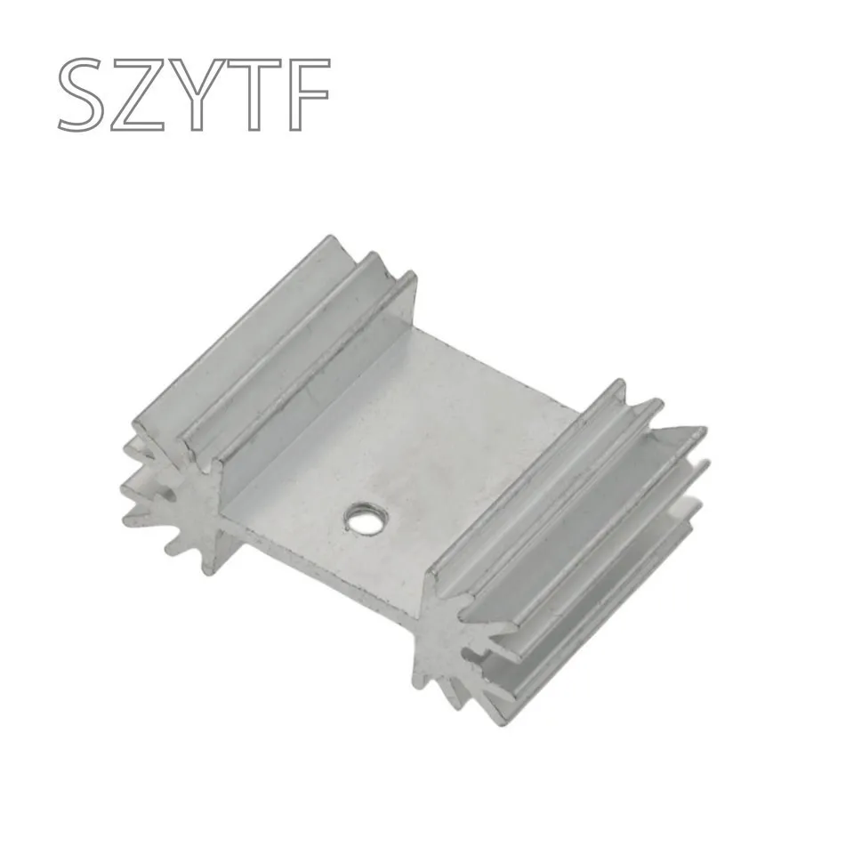 5PCS Heatsink Radiator Cooler Radiator 34x25x12MM High Quality Silver Heat Sink For Three-band Audio Regulator