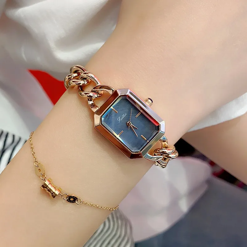 

Women Quartz Watch Luxury Rectangle Square Clock Vintage Rose Gold Sliver Steel Orologio Reloj Ladies Wristwatch Reloj Mujer