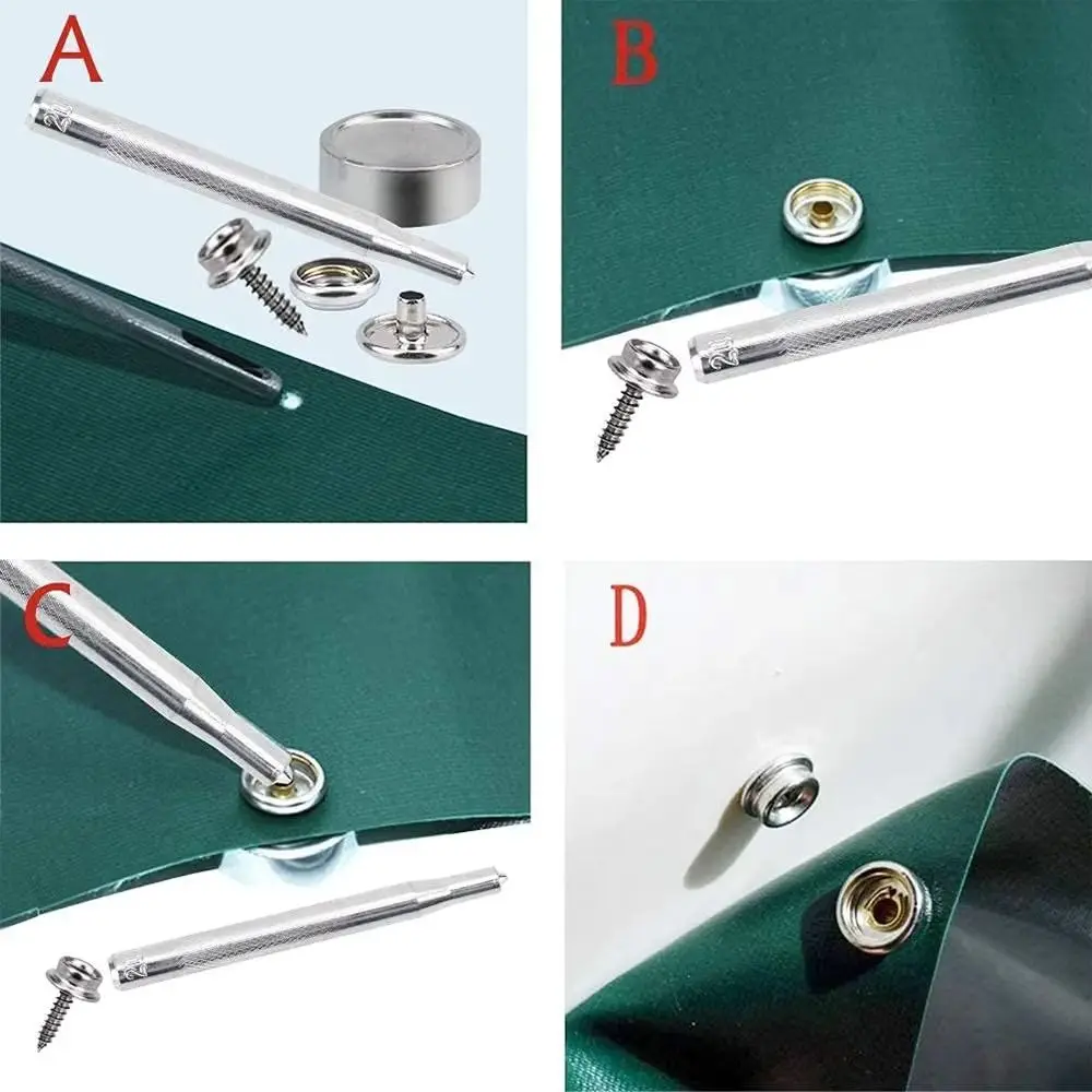Fasten Button Canvas Snap Kit Tool 3/8