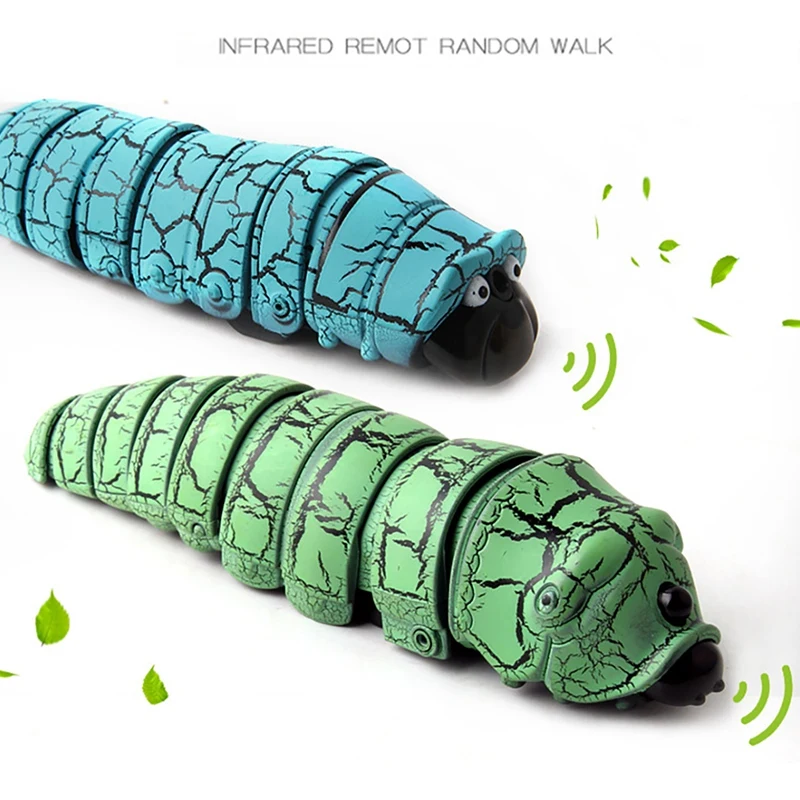 Infrared Remote Control Caterpillar Toy Funny Rc Animal Toy Novelty Gaggle Toy Tricky Toys Reptile Insect Electric