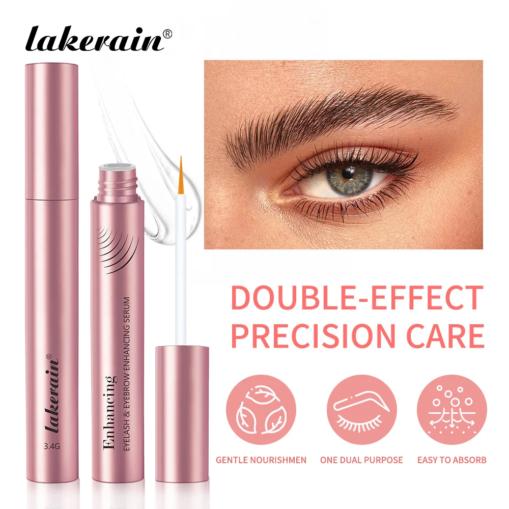 Lakerain Eyelash&Eyebrow Enhancing Serum Rapid Growth Serum 2-in-1 Effectively Nourishes Eyelashes And Eyebrows Tint Cosmetics