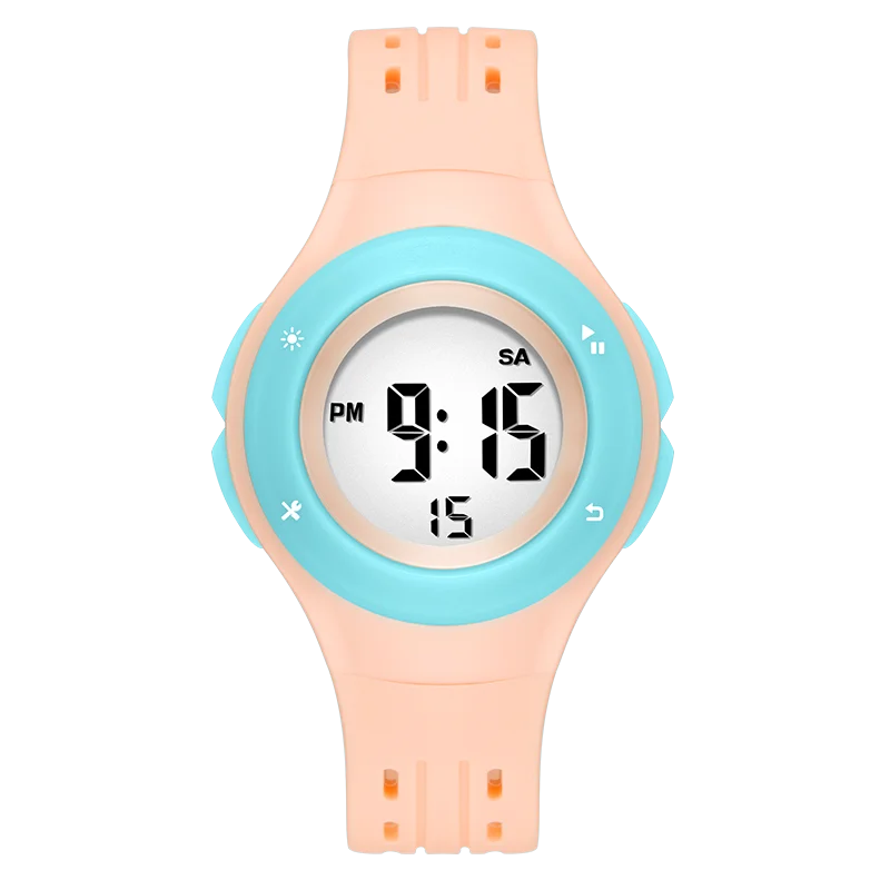 READ Kids Digital Wrist Watch | Silicone Resin Band | LED Backlight | Alarm Stopwatch Calendar | 30M Daily Water Resistant