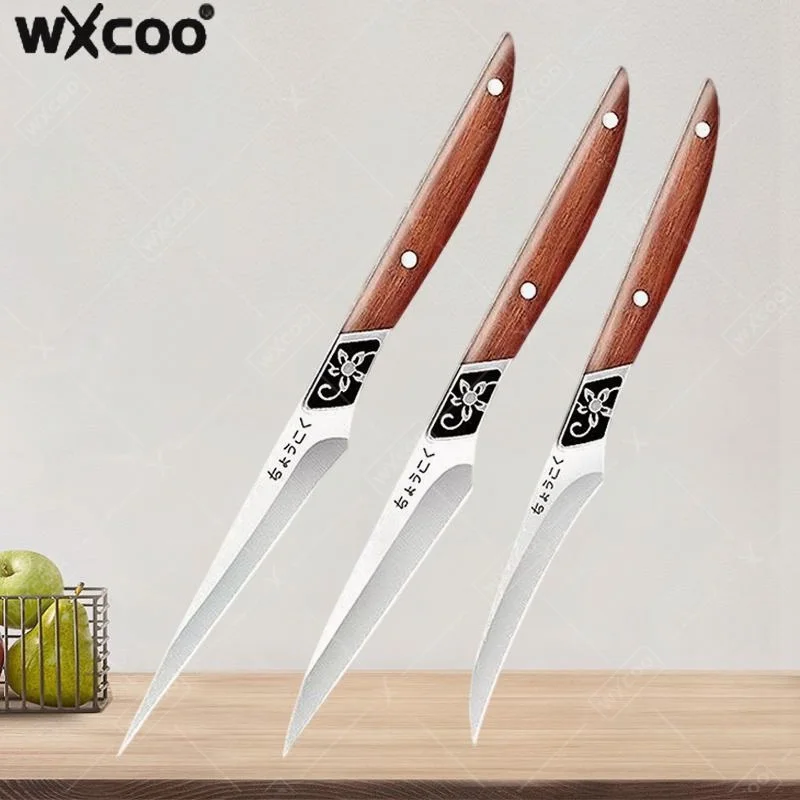 WXCOO Mehrzweck-Kochmesser, Edelstahl, für Küche, Kochen, Lebensmittel, Schnitzmesser, DIY Obst- und Gemüseschälmesser