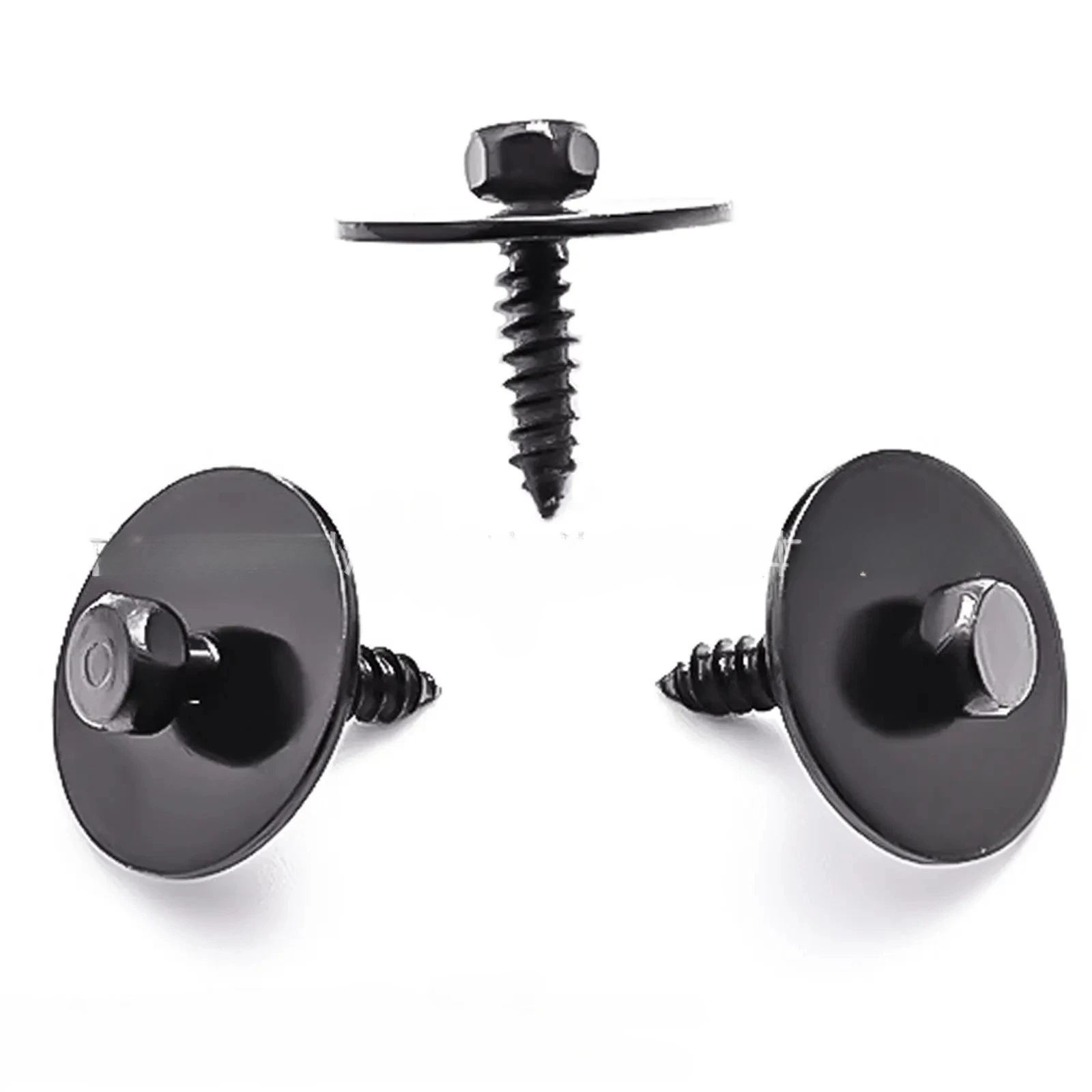 For Black Self Tapping Metal Screws Fit Mercedes BMW Bumper Fender Wheel Arch Engine Chassis Cover Fasteners 10Pcs