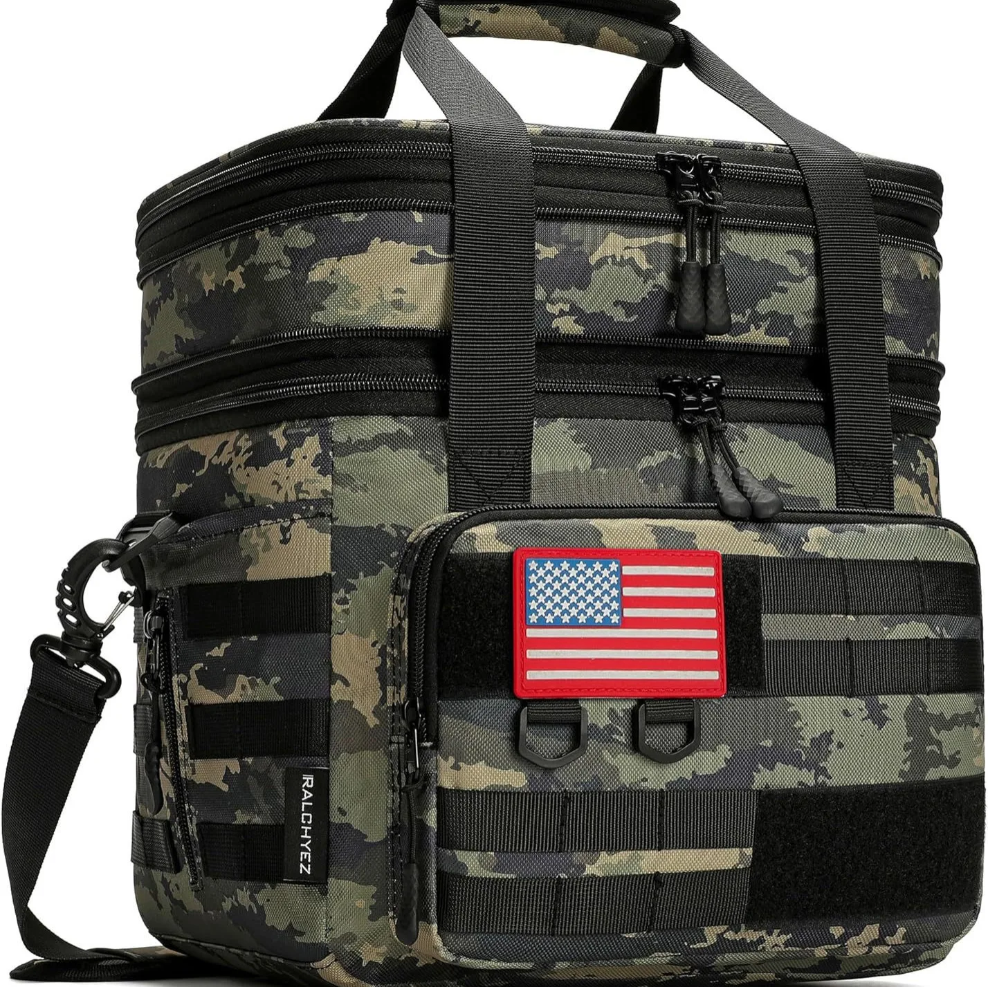 

Outdoor Thermal Insulation Bag Multi-functional Travel Fresh-keeping Portable Ice Bag Camouflage Aluminum Waterproof Cooler Bag