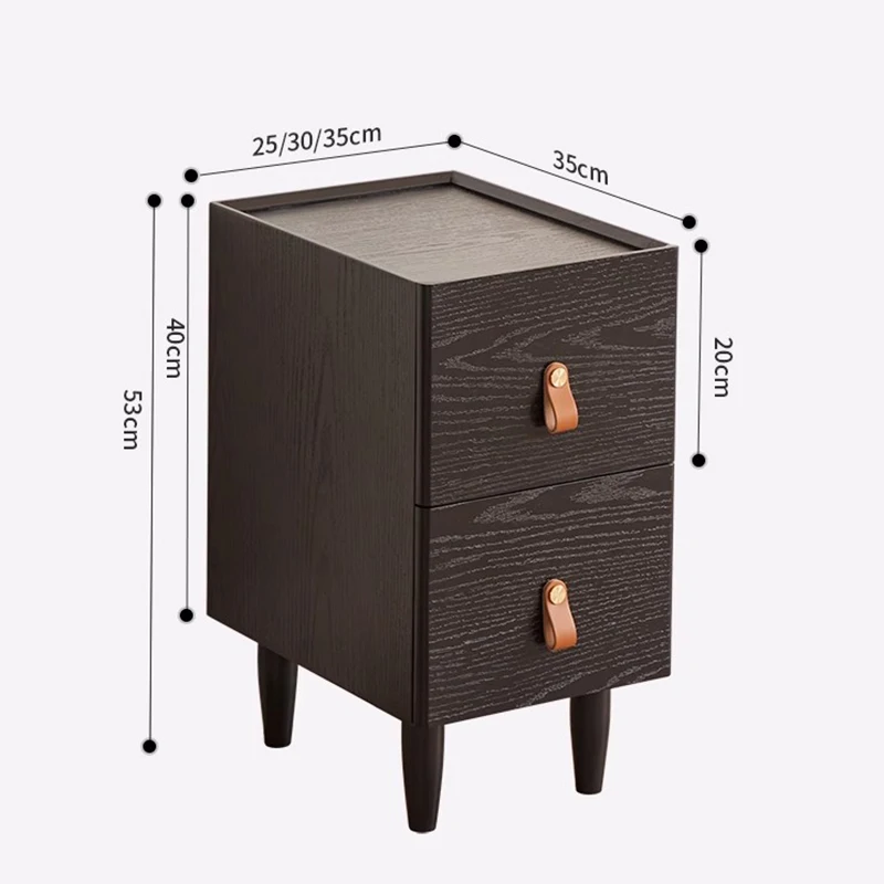 Black Night Table, Nordic Storage Design, Aesthetic Simple Luxury Style, Trendy Drawer Comodini Camera Letto Bedroom Furniture