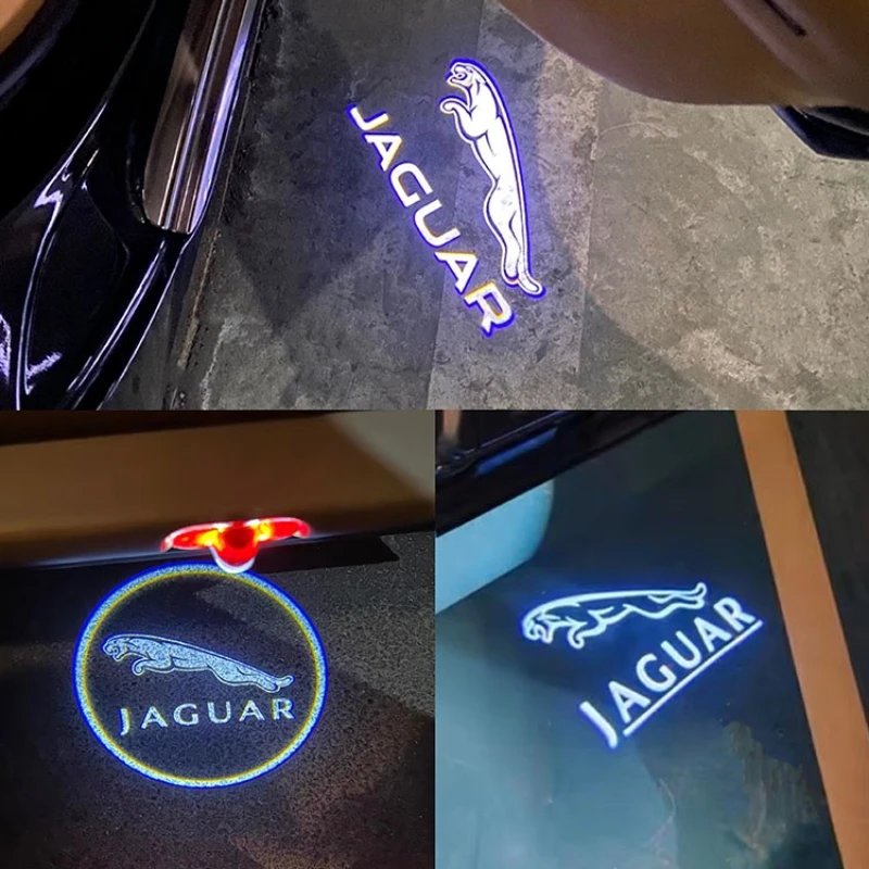 

2X LED Car Door Logo Warning Light Welcome Projector Lamp For Jaguar XJ XFL XEL X350 358 XK X150 XKR S-TYPE F-TYPE 2015-2020