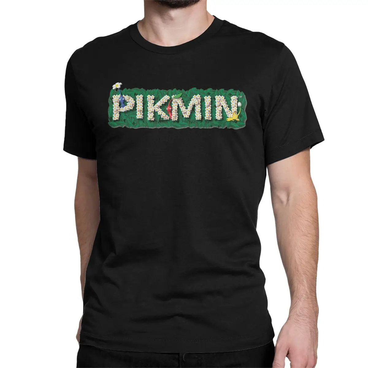 Pikmin Logo T-Shirts for Men Women Awesome Pure Cotton Tee Shirt Round Neck Short Sleeve T Shirt Adult Tops