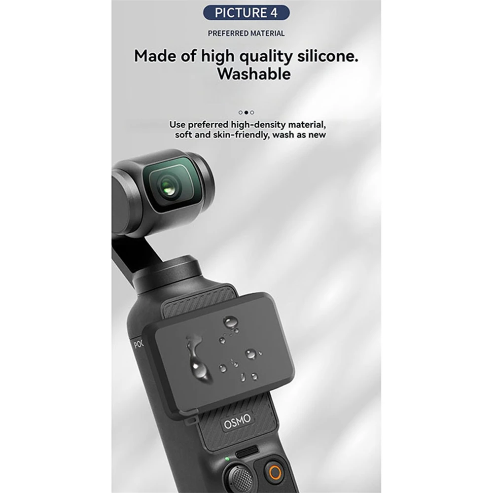غطاء واقي للشاشة لجيب DJI Osmo 3 ، غطاء عدسة سيليكون ، مضاد للخدش ، ملحقات الكاميرا الرياضية