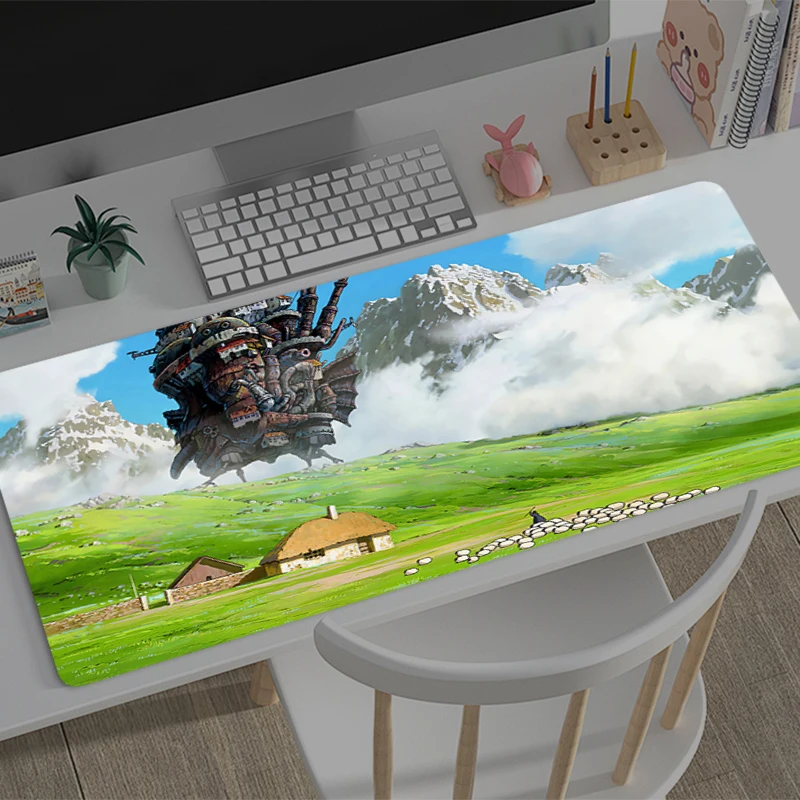 

Large Mouse pad H-Howls Moving C-Castle game player keyboard pad non-slip office study desk mat floor mat PC big Anime Mousepad