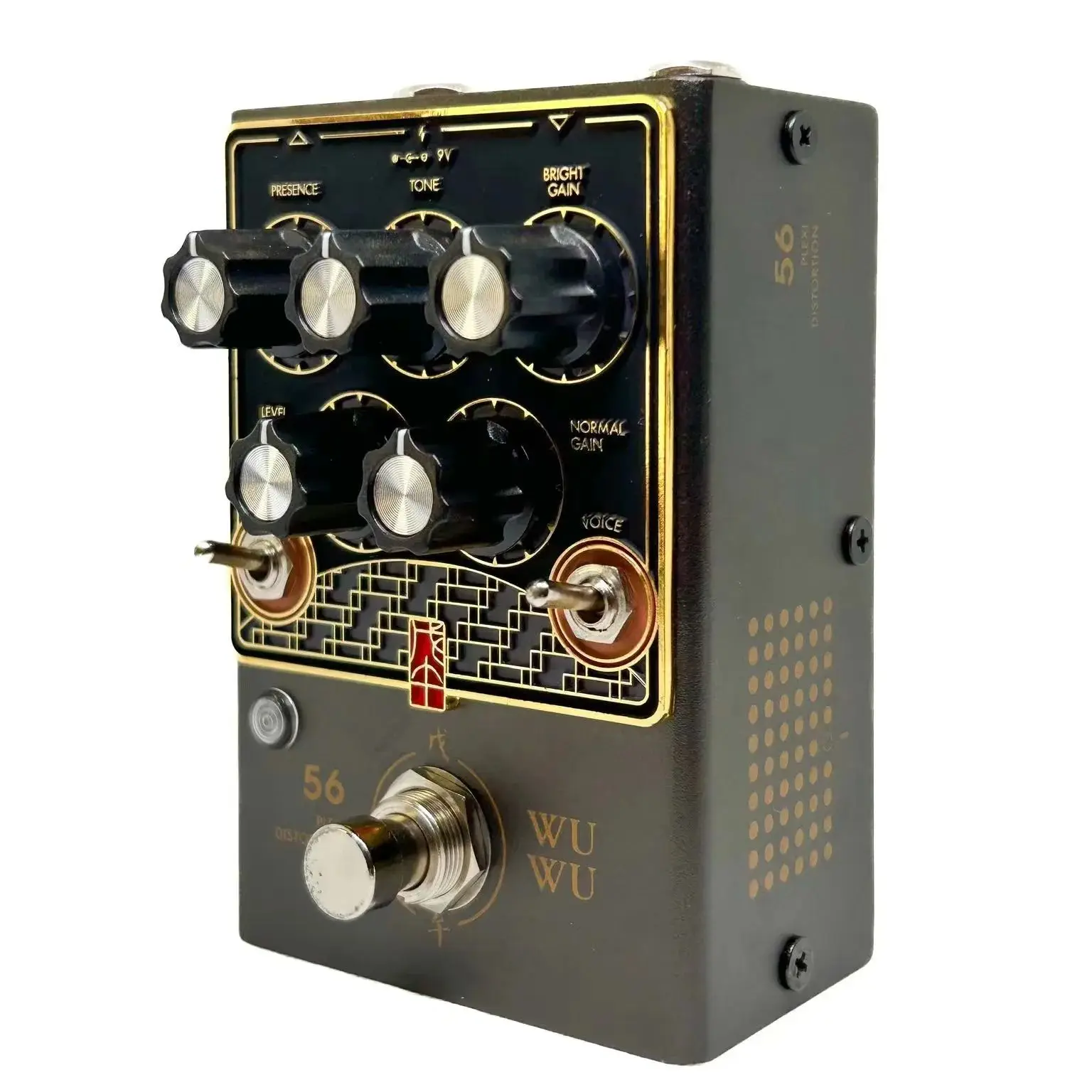 Gervana Wuwu Plexi Distortion Pedal, 3 Mode Of Distortion Handwired Guitar Effect Pedal