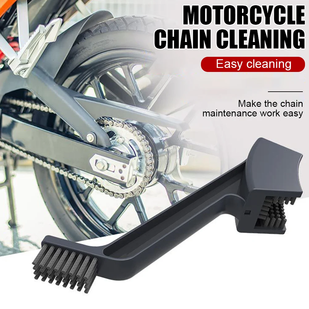 

New Bike Chain Cleaner Bicycle Motorcycle Chain Cleaning Brush Dual Heads Cycling Cleaning Kit Chain Maintenance Clean Dirt Tool