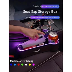 For Honda TYPE R Accord Civic HRV CRV CITY Jazz Pilot Odyssey Spirior FIT Car Sewn Gap Crevice Slot Storage Box With Accessories