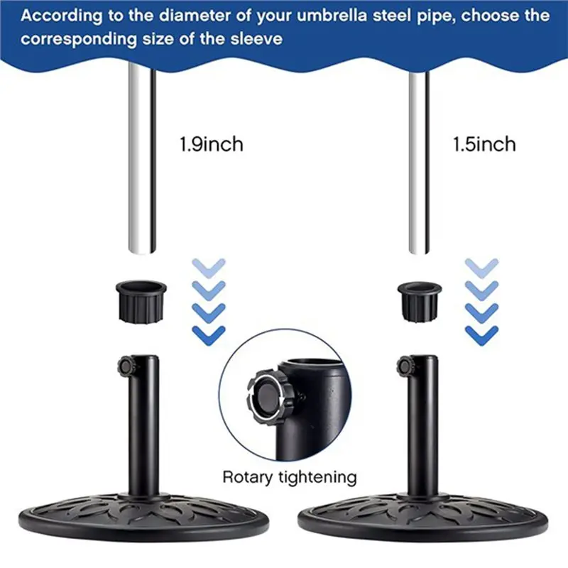 A96K-Patio Table Hole Opening Parasol Base Stand Umbrella Cone Wedge