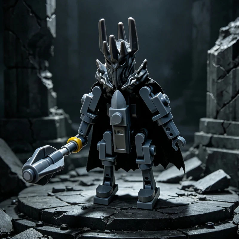 Classic Movie Character Sauron MOC Building Toy, Creative Character Image, Gift for Adults and Children