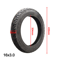 Electric Scooter 16 Inch 16x3 Tubeless Tire Rubber For Electric Scooter E-Bike Kid Bike Vacuum Tires Pneumatic Tires