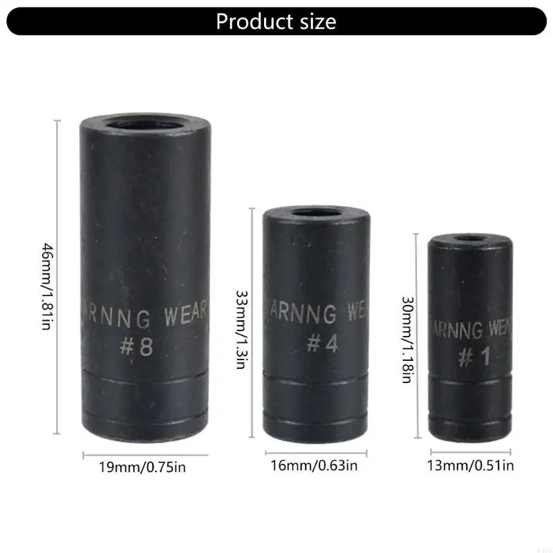 94pc 8pcs Deep Socket Head Hexágon Extensão manga