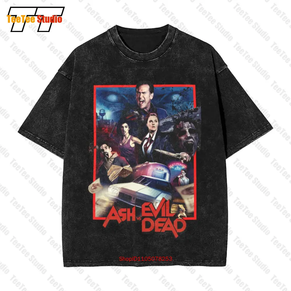 

Винтажная футболка большого размера Ash Vs Evil Dead 3DT5
