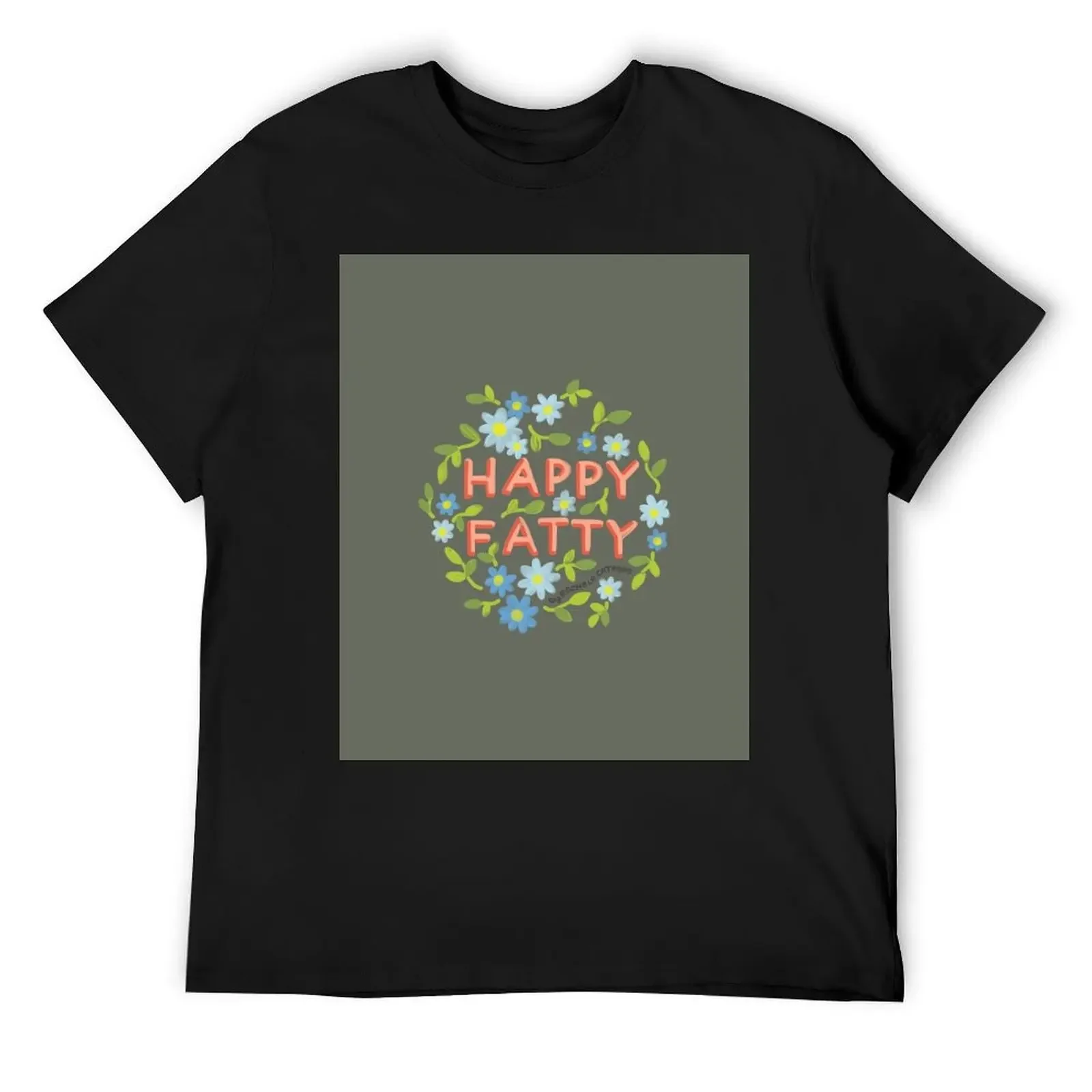 

Happy Fatty T-Shirt new edition plus size clothes compression shirt men
