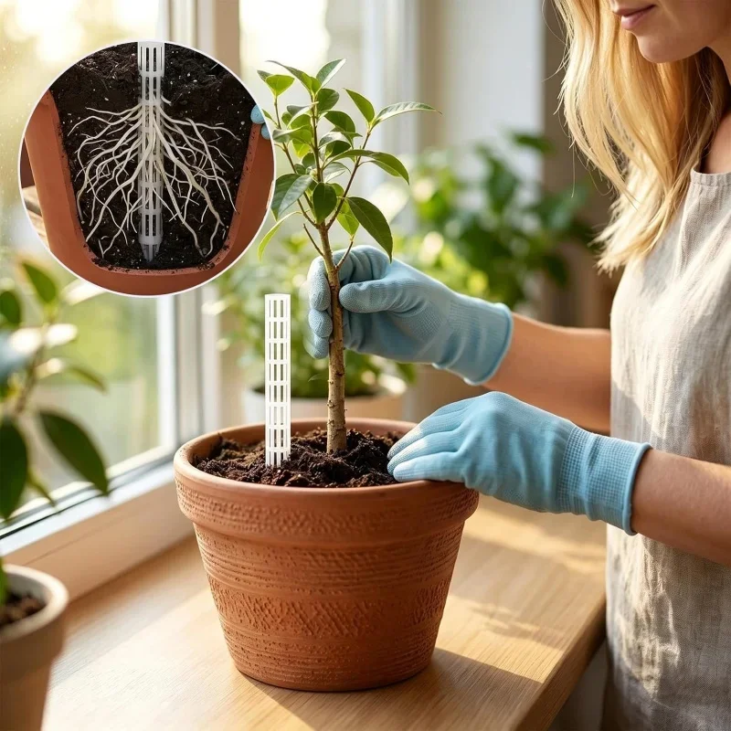 5/10pcs porous ventilation pipe flowerpot loosens soil, fertilizes, waters and drains ventilation pipes for flowers.