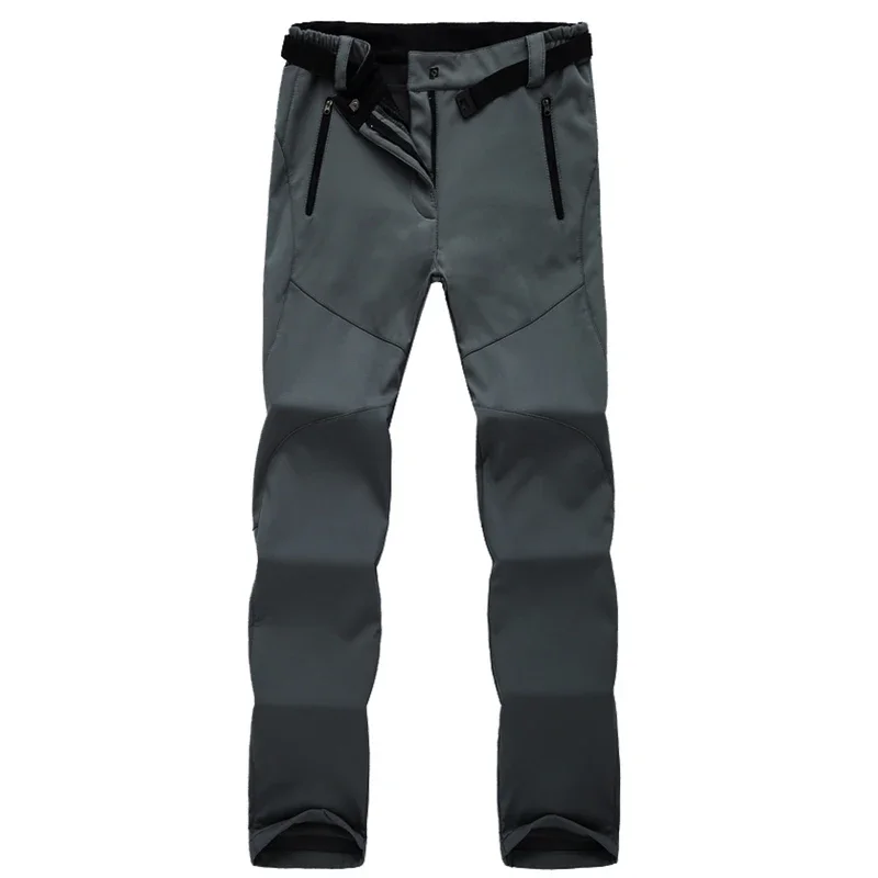 Slip da donna Cavallo da donna Cerniera invisibile Chiusura frontale a retro Pantaloni invernali in pile spesso Pantaloni caldi Outdoor Softshell Sport lunghi