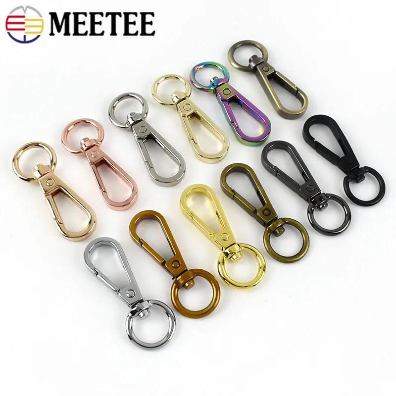

5-30Pcs Meetee 13mm Metal Buckle Swivel Lobster Buckles Spring Hook for Keychain Bag Strap Connect Clasp DIY Hardware Accessory